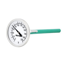 Large Dial Easy Read Pocket Thermometer, 2" Dial, 5" Stem, Waterproof 0 to 220