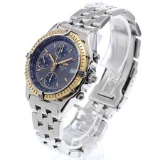 BREITLING Chronomat D13050.1 YG bezel date gray Dial Automatic Men's_915134 2