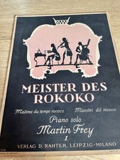 Musiknoten "Meister des Rokoko" für Klavier (Piano solo) Martin Frey I 1. Teil