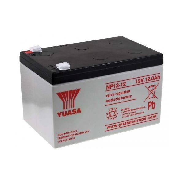 Yuasa Batteria Piombo-Acido per UPS 12 V 12 Ah, NP12-12