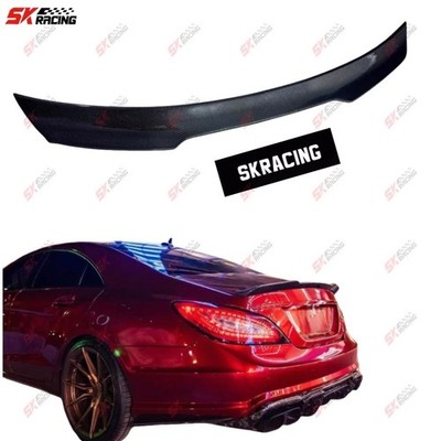 Fits Benz CLS Class W218 CLS63 12-18 Forged/Carbon Fiber Rear Trunk Spoiler Wing