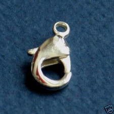 15 Silver Plated Lobster Clasps 15x8mm