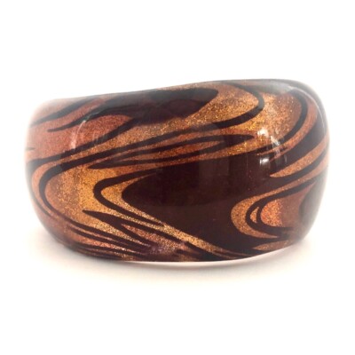 希少 MOUNTAIN RESEARCH ACRYLIC BANGLE Navy Blue Plastic Genuine Lucite Acrylic Bangle Bracelet