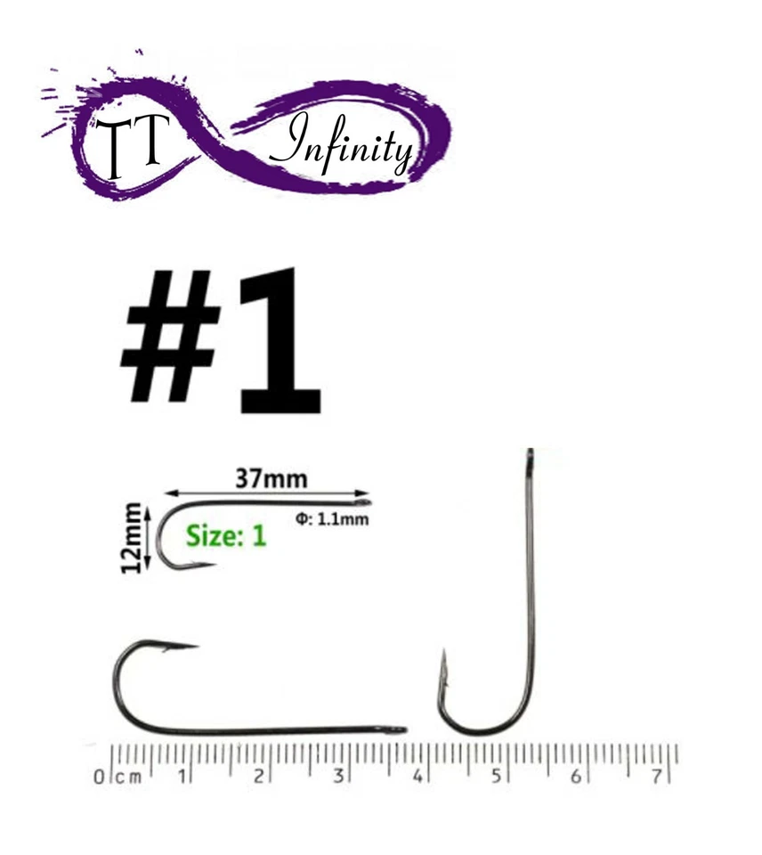 Anzuelos de pesca Aberdeen vástago largo mar tallas 3 2 1 2/0 3/0 paquetes de 10 años 25 y 50 Foto 4 de 4