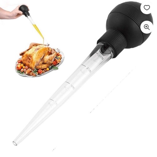 New Bulb Baster Turkey Meat Baster 1oz/28ml with Cleaning Brush