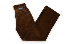 Unisex Polo Ralph Lauren Pants Vintage Velvet Brown Soft Trousers Size 16