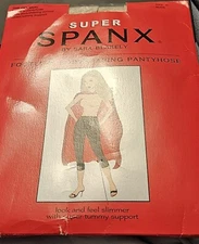 The Original Super Spanx Footless Bodyshaping  Pantyhose Nude  Size D