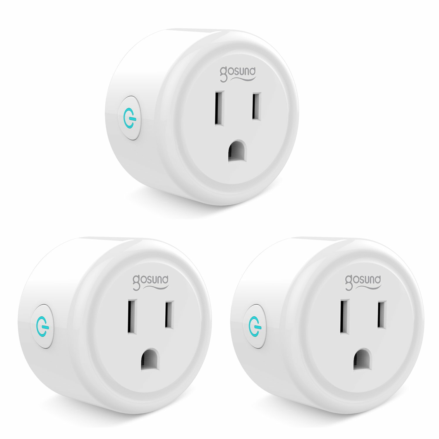 Smart plug,wp-3 GS, Only Supports 2.4GHz wi-fi(3 Pieces) used(scratch,marks)-image