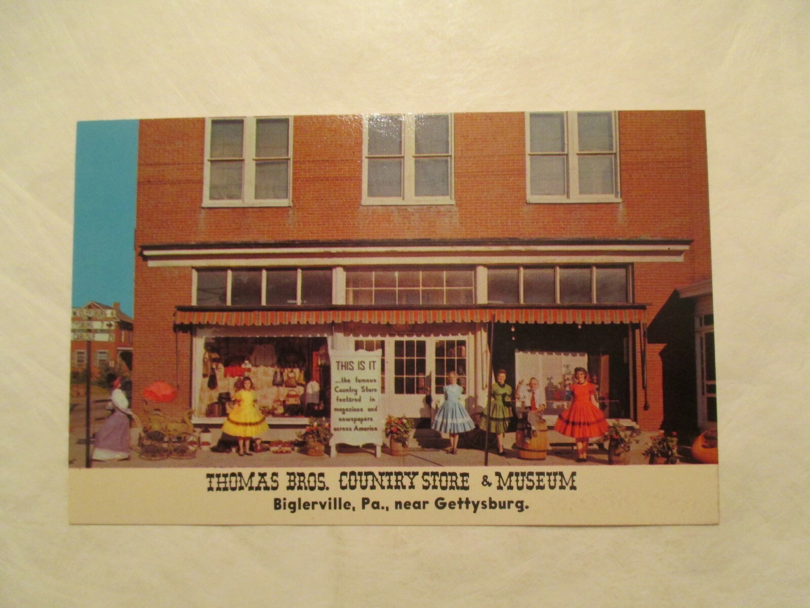 Pennsylvania Postcard Thomas Bros Country Store Museum Biglerville PA