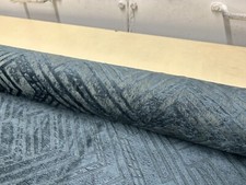 VELVET FABRIC UPHOLSTERY MATERIAL BLACK EDITION 140 cms wide Art Deco blue