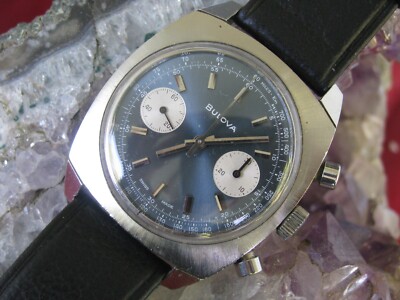 Bulova Vintage Stainless Steel Chronograph Wrist Watch, Valjoux 