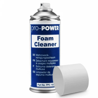 PRO-ELEC Pro Power Foam Cleaner for All Hard Surfaces 400ml Aerosol Spray Canister
