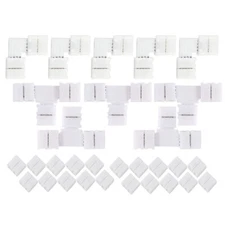 30 Pcieces 4-Pin LED Connector for 5050 Multicolor LED Strip Light Solderless