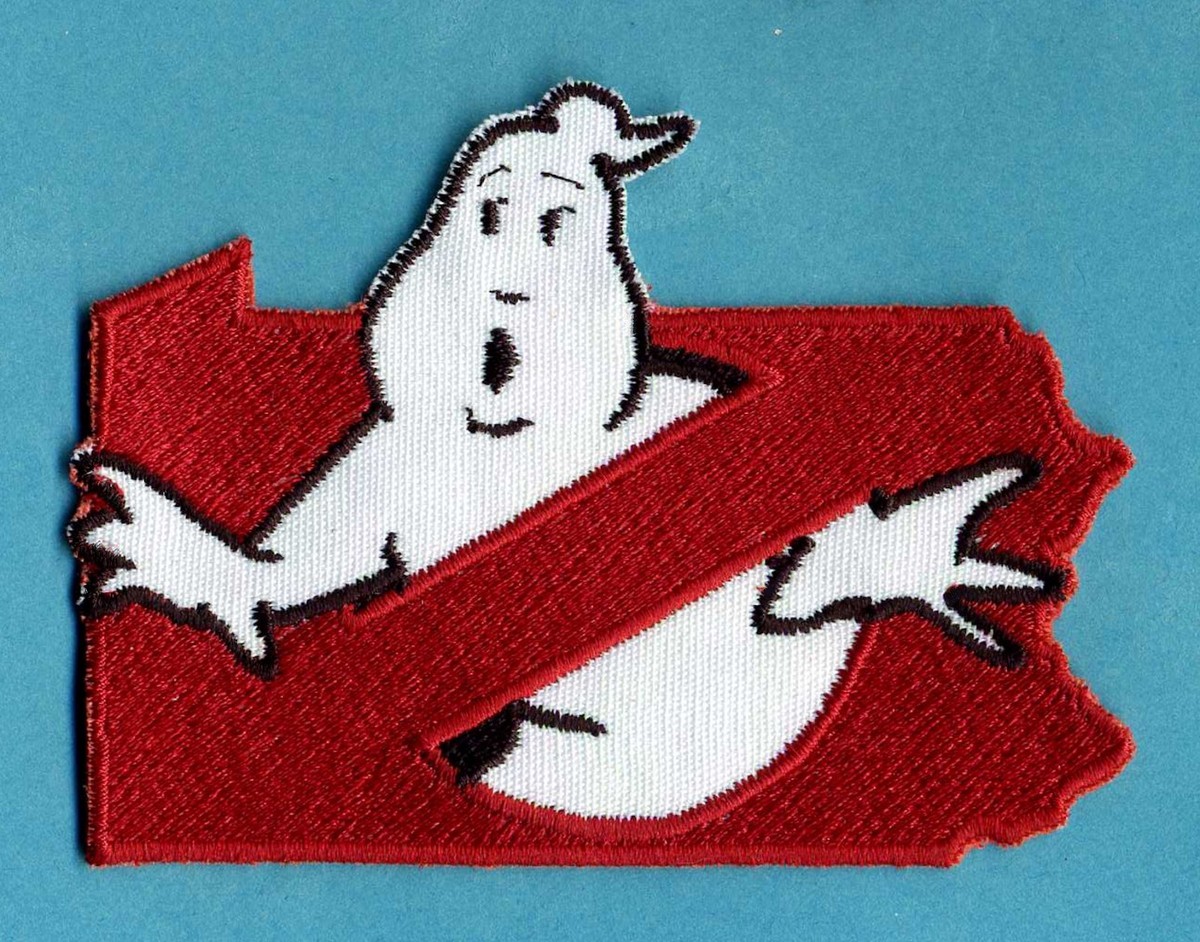 Pennsylvania State - Embroidered Ghostbusters No Ghost Iron-On