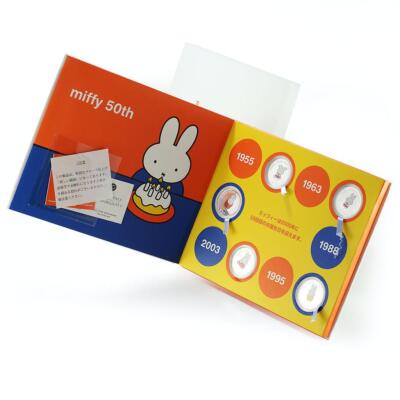 Cook Islands set 5 coins 50th Anniversary Miffy colored proof