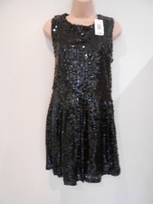 Ladies Black or Pink Fully Sequin Glitter Party Prom Dress UK sizes 12, 14 &18