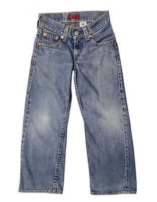Vintage Levis Boys Type 1 Real Loose Jeans Size 10 Wide Leg Baggy Y2K