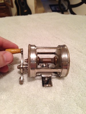 Vintage Meisselbach Tri-part fishing reel