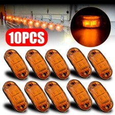 10x Amber Marker Side Led Trailer Truck Lorry Recovery Position Lights Lamps 12V