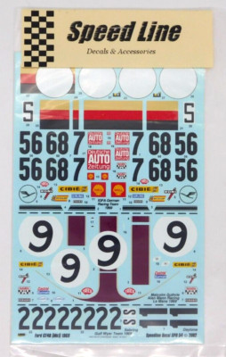 Decal Speed Line Ford GT40 Mk1 1969 Gulf Wyer Team 1:24 SPD 54 #9 7 Watkins Glen