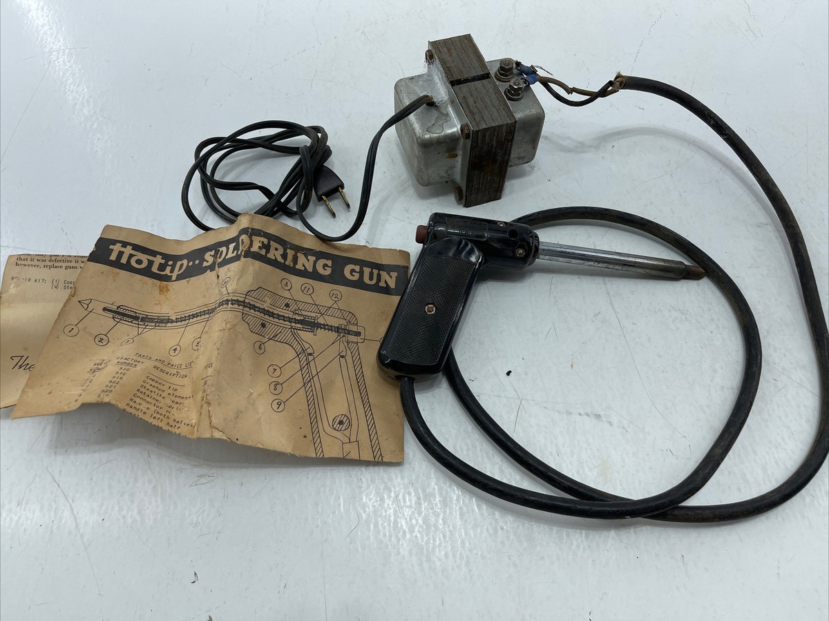 Vintage Hotip Pistol Grip Electric Soldering Iron Rare | eBay