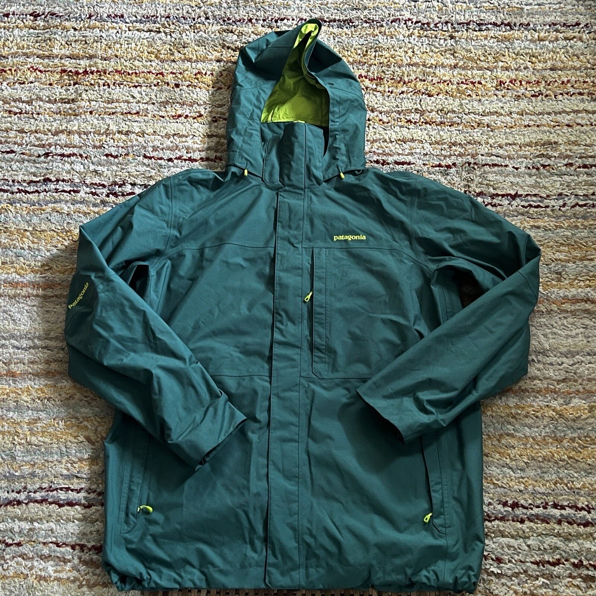 Patagonia Snowshot 3in1 Waterproof Hoodie Jacket Full Zip Forest