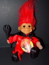 Troll Doll 6" Russ Plush SoftBody Halloween Hot Stuff w/tag 