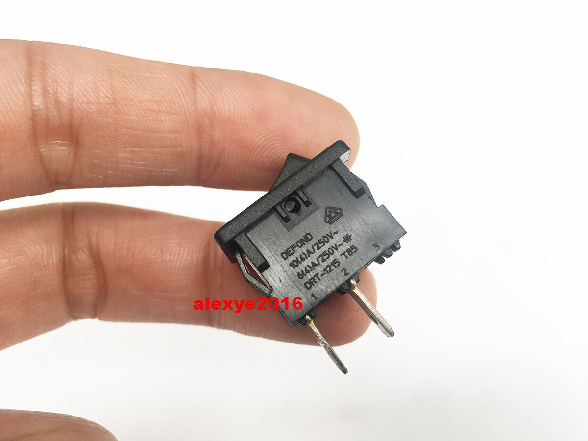 DEFODN DRT-1215 Rocker Switch 2 Pins 10A 250VAC 15A 125VAC 2