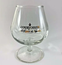 Courvoisier Le Cognac de Napoleon Brandy Snifter 8oz Glass Gold Logo France