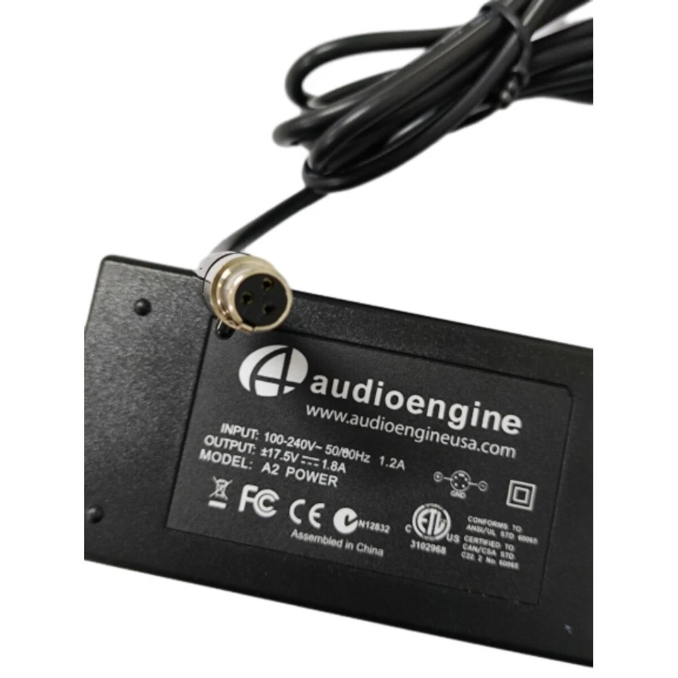 Audioengine A2+ HD3 Active Speaker Power Cord Adapter Transformer 17.5V1.8A 3pin - Bild 2 von 4