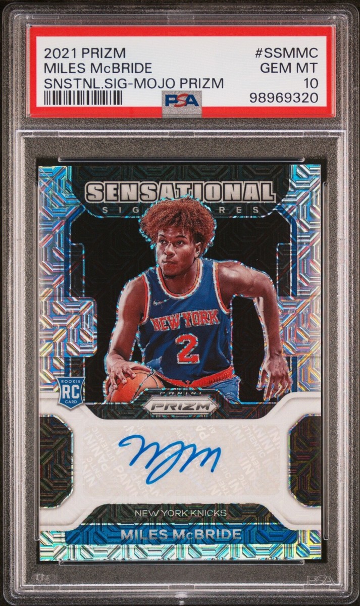 2021 Prizm Auto /25 Miles McBride Mojo Rookie Sensational