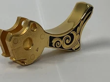 1911  gi style hammer deep laser engraved  24k gold plated
