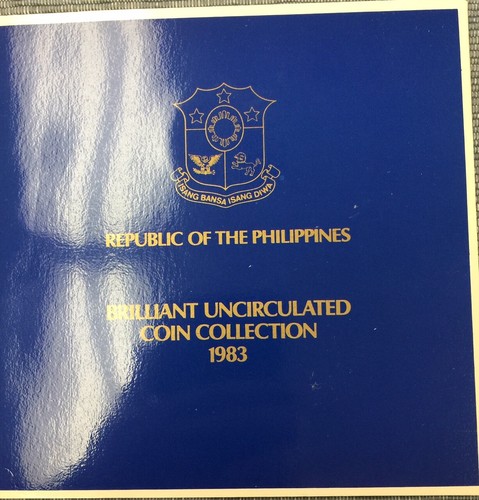 PHILIPPINES 1983 BRILLIANT UNCIRCULATED COIN COLLECTION 8 COIN SET Royal Mint - Picture 4 of 5