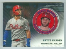 2020 Topps Series 2 Player Medallion Coin Relic TPM-BH Bryce Harper Nationals