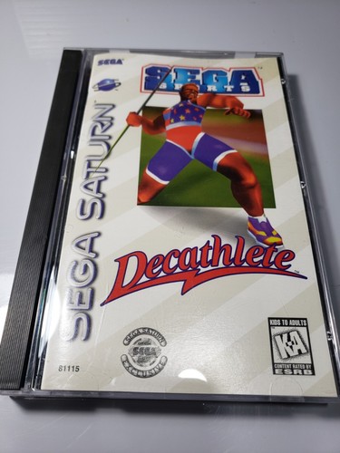 Decathlete (Sega Saturn, 1996) Complete W Reg Card - Tested - Authentic - Clean