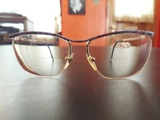 Vintage Glasses C.V. Etiquette Elegance Italy Mauve 56 14 NICE 1970s 1980s