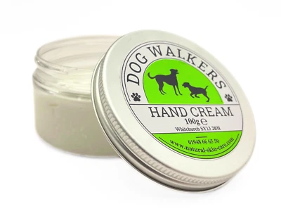 ELEGANCE NATURAL SKIN CARE Dog Walkers Handcreme 100g trocken gespalten Finger außen Barriere Creme Spaziergang Haustiere UK