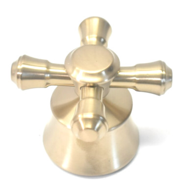 Metal Cross Handle Champagne Gold For Faucet/Roman Tub Replacement Bathware