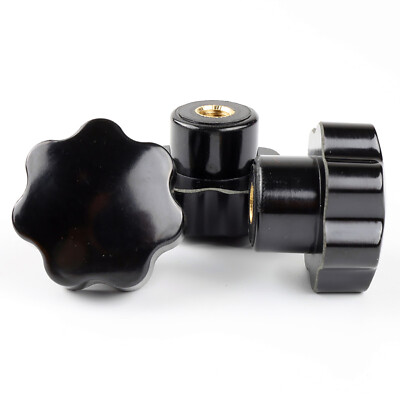 Bakelite Thumb Screw Black Grip M4-M16 Clamping Knobs Brass Insert Nut Handwheel