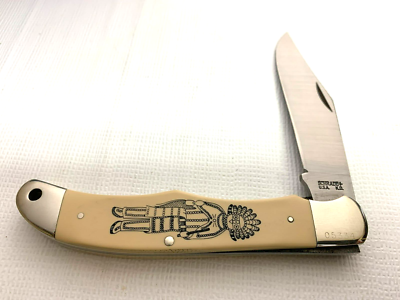 VINTAGE LTD SCHRADE KACHINA SCRIMSHAW MINT IN BOX | eBay