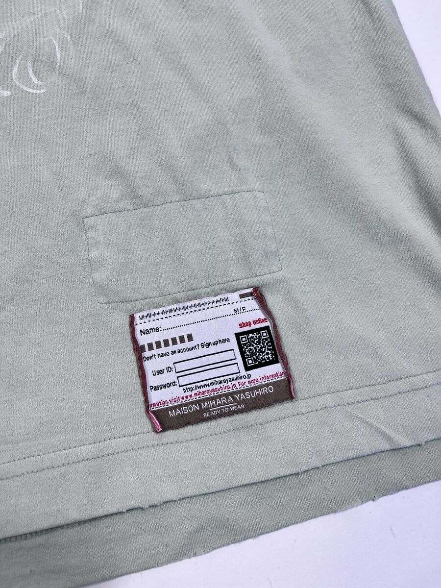 MAISON MIHARA YASUHIRO MMY DISTRESSED OVERSIZED T-SHIRT SIZE MAISON MIHARA YASUHIRO MMY DISTRESSED OVERSIZED T-SHIRT SIZE