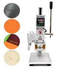 5*7CM 110V Hot Foil Leather Stamping Machine Logo Embossing For Leather Wood