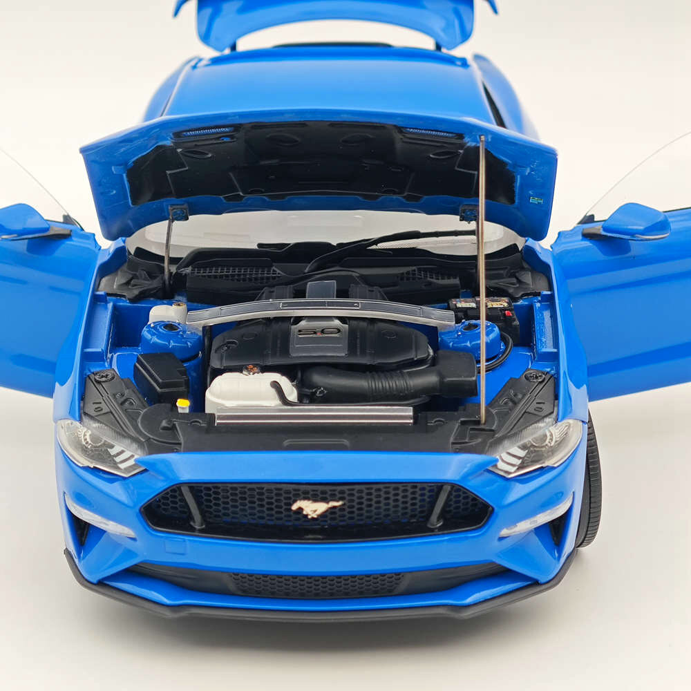 DM 1/18 Scale Model Replicas Ford Mustang GT 2019 Blue RHD