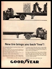 1962 Goodyear Tire & Rubber Co. Akron Ohio Super Cross-Rib Truck Tires Print Ad