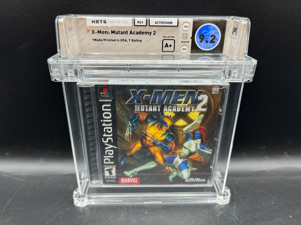 X-Men: Mutant Academy 2 PS1 WATA 9.2 A+ FACTORY SEALED MINT X-Men: Mutant Academy 2 PS1 WATA 9.2 A+ FACTORY SEALED MINT