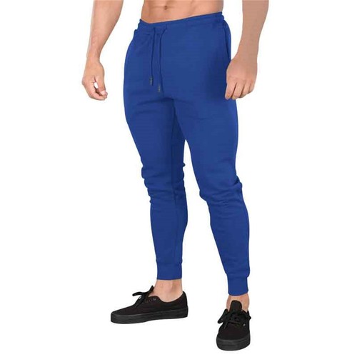 Men's Solid Pants Slim Casual Joggers Athletic Sweatpants with Pockets Trousers - Picture 13 of 48