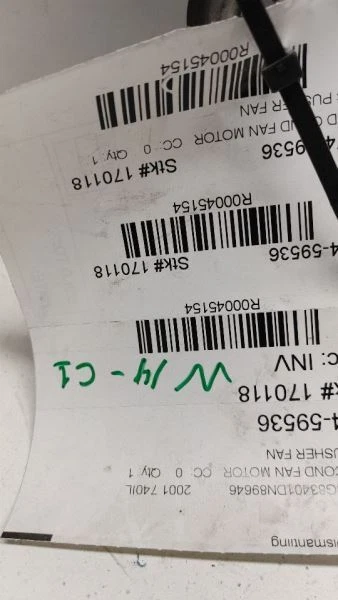 98 99 00 01 BMW 740IL 1 VENTILADOR AC Foto 2 de 4