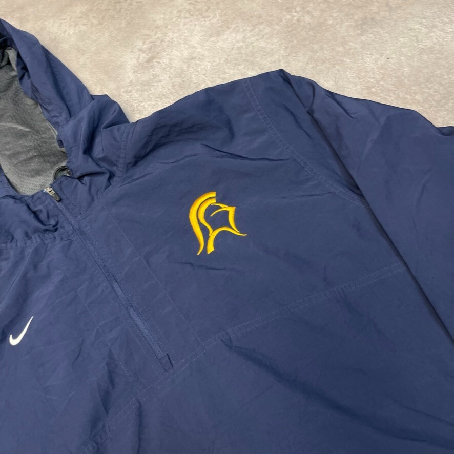 Nike Anorak Jacket Mens Half Zip Pull Over Sports Windbreaker, Navy XL image 4
