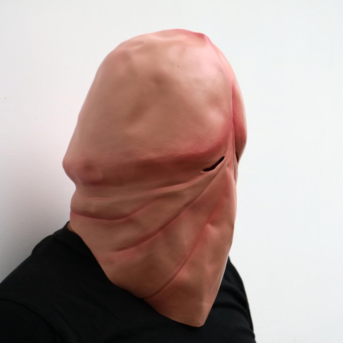 Funny Latex Penis Dick Head Full Face Mask Cosplay Prop Halloween Mask 