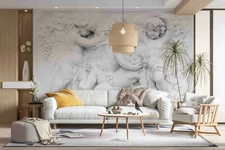 3D Relief Angel Wallpaper Wall Mural Removable Self-adhesive 442